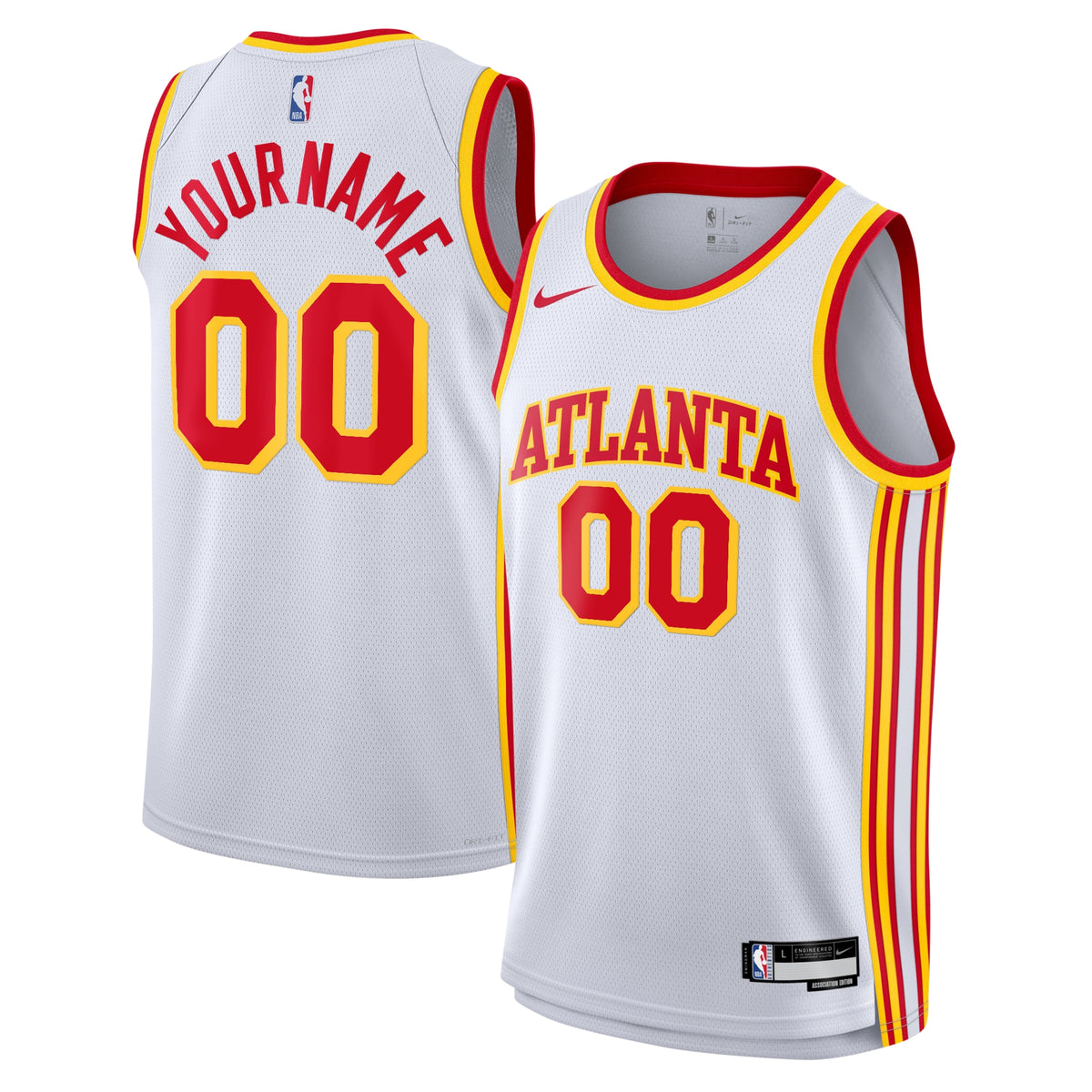 Atlanta Hawks Nike Association Swingman Jersey - Custom - Youth